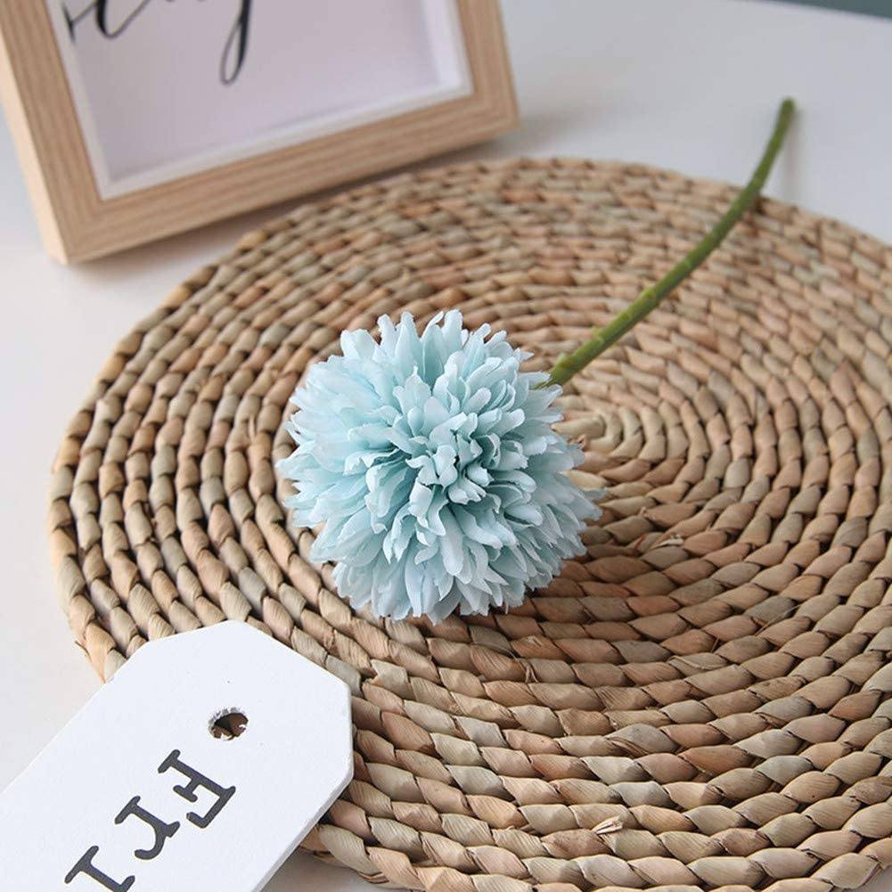 10-Piece: Artificial Flowers Chrysanthemum Ball Flowers Bouquet - Image 5