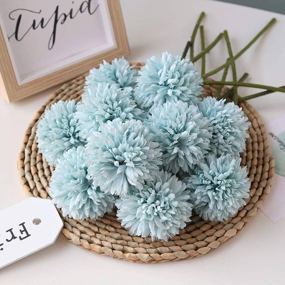 10-Piece: Artificial Flowers Chrysanthemum Ball Flowers Bouquet - Image 6