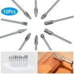 10-Piece: Double Cut Carbide Rotary Die Grinder Bit Set - Image 8