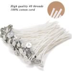 100-Piece: EricX Light Cotton Candle Wick 6" Pre-Waxed for Candle Making - Image 4
