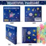 100-Pieces: Colorful Luminous Stars Plastic Wall Sticker - Image 6