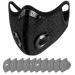 11-Piece Set: Breathable Bacteria-Proof Sport Face Mask with Activated Carbon PM 2.5