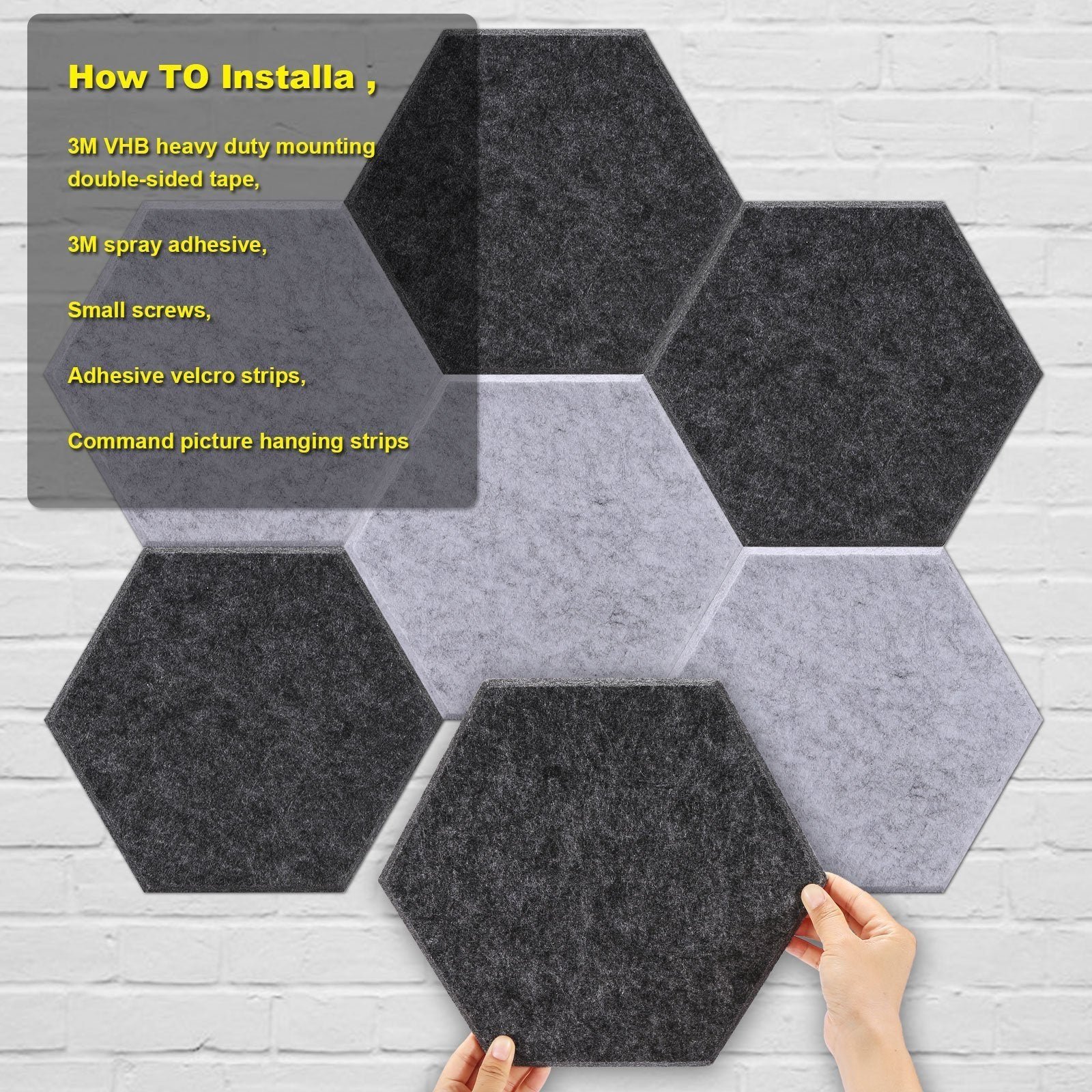12-Pack: AGPTEK Acoustic Absorption Panels - Image 9