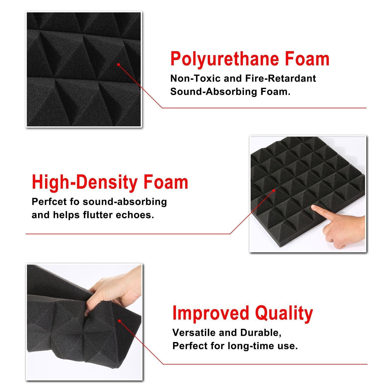 12-Pack: Sound Absorbing Foam for Recording Studio - Image 7
