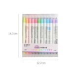 12-Piece: Cute Double Head Fluorescent Pen Highlighters Set - Image 2