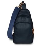 Real Leather Solid Strap Shoulder Sling Bag - Image 2