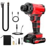 150 PSI 12V Portable Cordless Tire Pump 6000mAh Rechargeable with LED Light - Image 2