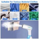 1500W Portable Handheld Clothes Steamer with 2 Brush - Image 7