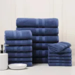 18-Piece Set: Bibb Home `Egyptian Cotton Towel Set - Image 8
