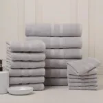 18-Piece Set: Bibb Home `Egyptian Cotton Towel Set - Image 14