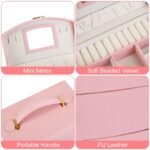 2-Layer Lockable Leather Jewelry Box - Image 9