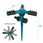 2-Pack: 360 Degree Rotatable Lawn Garden Sprinkler - Image 7