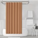 2-Pack: Magnetic Mildew Resistant Solid Vinyl Shower Curtain Liners - Image 4