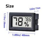 2-Pack: Mini Digital Hygrometer Gauge Indoor Thermometer - Image 6