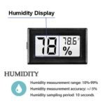 2-Pack: Mini Digital Hygrometer Gauge Indoor Thermometer - Image 4