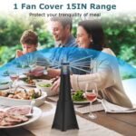2-Pack: Portable Reflective Fly Repellent Fan Rechargeable Battery Powered - Image 7