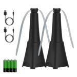2-Pack: Portable Reflective Fly Repellent Fan Rechargeable Battery Powered - Image 2