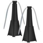 2-Pack: Portable Reflective Fly Repellent Fan Rechargeable Battery Powered