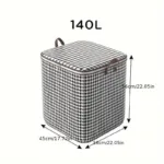 2-Pack: Quilt Storage Bag Organizer Non-woven Dustproof Foldable Wardrobe Space Saving Bag - Image 4