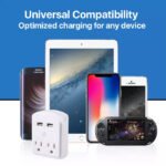 2-Pack: Surge Protector 2 Wall Outlets and 2 USB Ports - Image 11