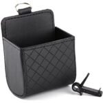 2-Pack: Universal Car Mobile Phone Bag PU Leather Car Auto Air Outlet Coin Bag Case - Image 3