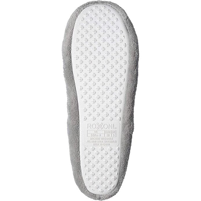 2-Pairs: Roxoni Women's Terry Classic Cotton & Velour Ballerina Slippers - Image 5