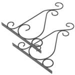 2-Piece: Iron Plant Hanging Bracket Plant Hanger Wall Hooks - Image 3
