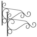 2-Piece: Iron Plant Hanging Bracket Plant Hanger Wall Hooks - Image 2