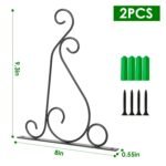 2-Piece: Iron Plant Hanging Bracket Plant Hanger Wall Hooks - Image 7