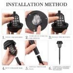 2-Piece: Solar Waterproof Outdoor Bug and Mosquito Zapper - Image 7
