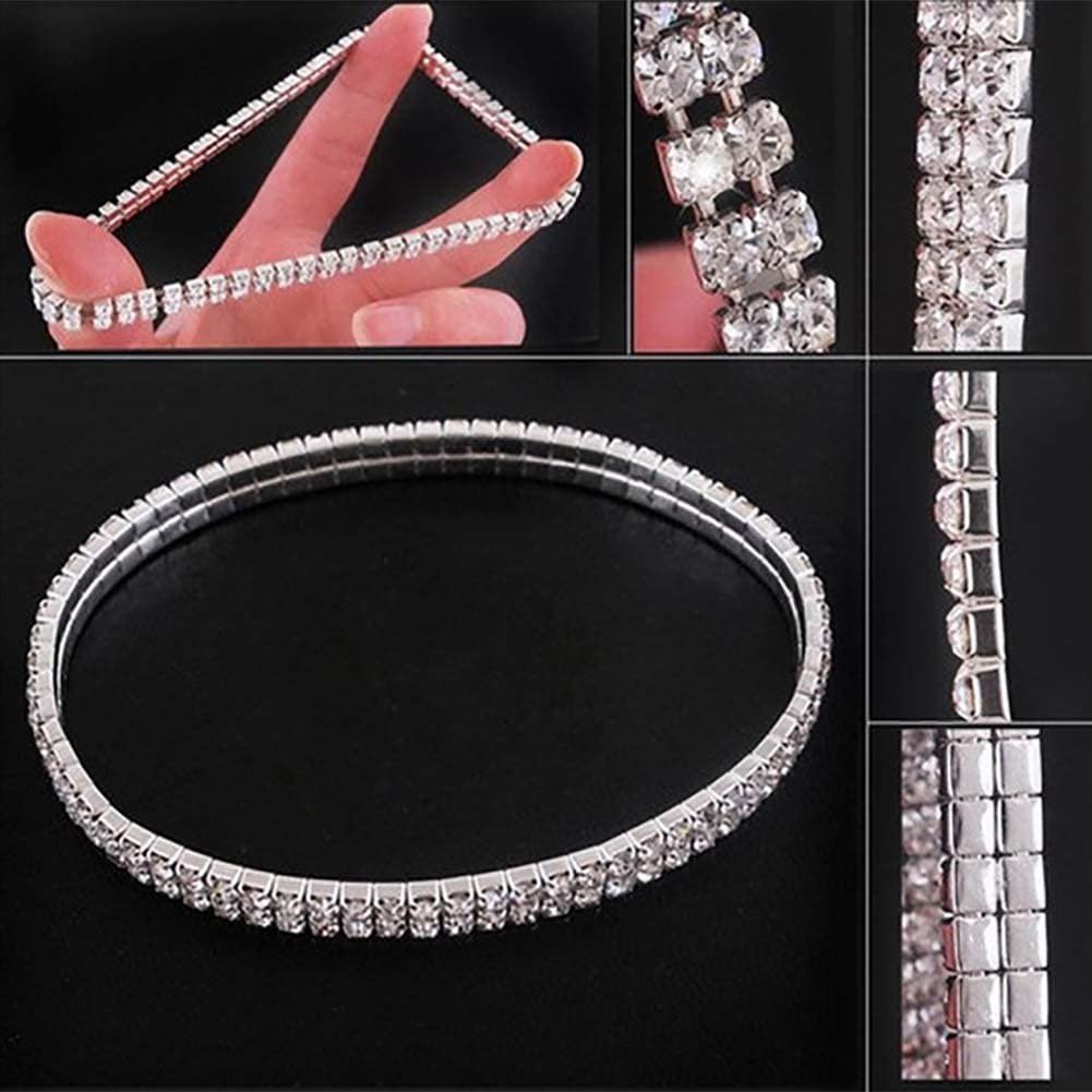 2-Piece: Women's Twinkle Diamond Anklet - Image 5