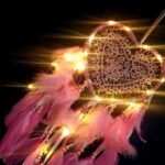 2-Pieces: Romantic LED Dream Catcher with Feather Dreamcatcher Night Light - Image 13