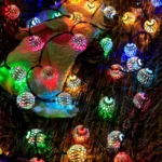 20 LED Moroccan Ball Solar String Lights - Image 5