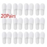 20-Pairs: Spa Hotel Guest Soft Slippers Closed Toe Disposable Travel Slipper - Image 8