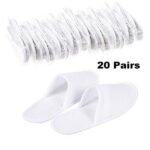 20-Pairs: Spa Hotel Guest Soft Slippers Closed Toe Disposable Travel Slipper - Image 6