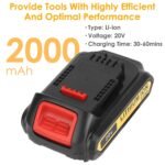 20V Replacement Battery Fit for Dewalt DCB - Image 6