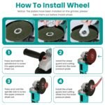 21V Cordless Angle Grinder Kit with Brushless Motor - Image 5