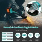 21V Cordless Angle Grinder Kit with Brushless Motor - Image 9