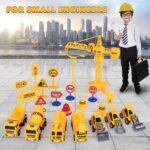 22-Piece: Construction Trucks Toy Set Toys for Kids - Image 14
