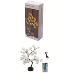 24 LED RGB 16 Colors Rose Tree Night Light Battery And USB Plug Operated Rose Flower Fairy Lights Remote Control - Image 7