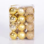 24-Pieces: Sparkling Christmas Balls - Image 10