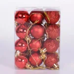 24-Pieces: Sparkling Christmas Balls - Image 2