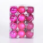 24-Pieces: Sparkling Christmas Balls - Image 3
