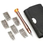 25-Piece Set: Precision Tool Repair Kit with Leather Case - Image 3
