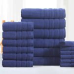 18-Piece: Bibb Home Zero Twist Egyptian Cotton Towel Set - Image 4