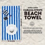 3-Pack: 30" x 60" Ultra-Soft 100% Cotton Striped Pool Cabana Hotel Beach Towels - Image 6