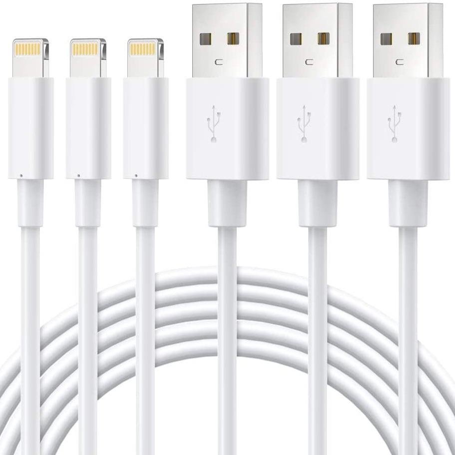 3-Pack: Lightning Cable for Apple iPhone, iPad