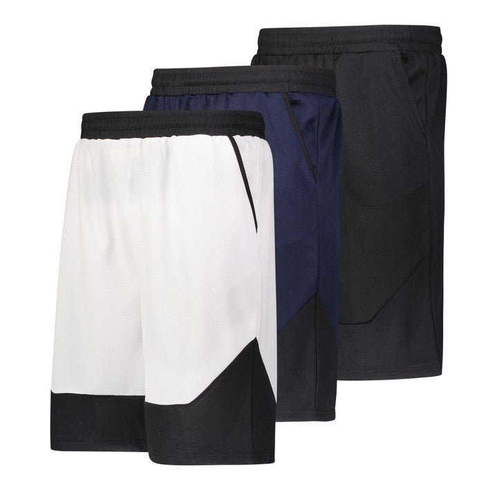 3-Pack: Men's Moisture Wicking Active Athletic Performance Shorts - Image 3