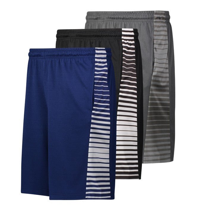 3-Pack: Men's Moisture Wicking Active Athletic Performance Shorts - Image 5