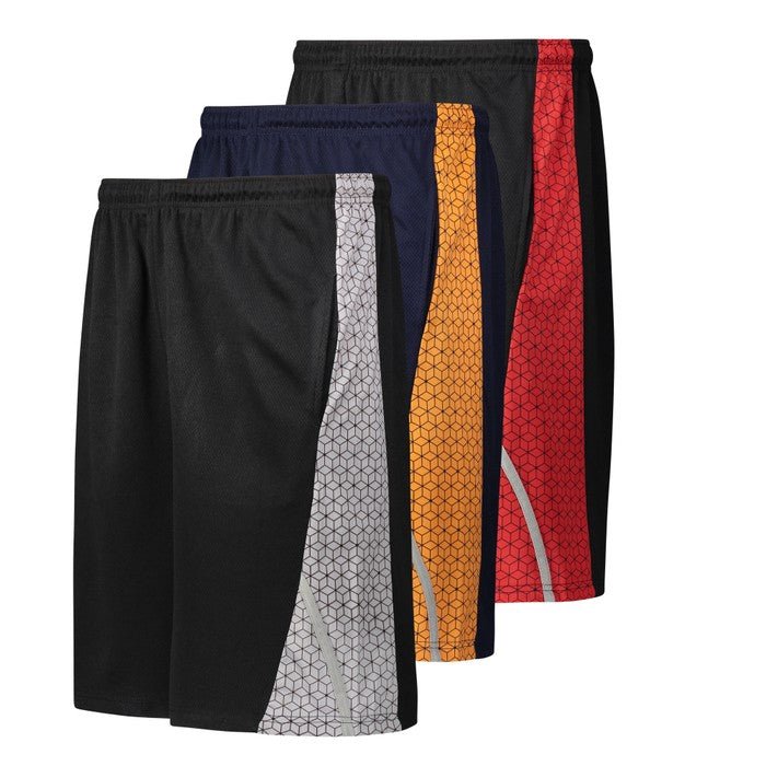 3-Pack: Men's Moisture Wicking Active Athletic Performance Shorts - Image 6